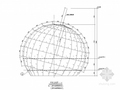球形网架及桁架双层旋转木马结构施工图