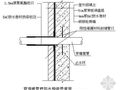 某住宅穿墙板管件防水构造示意图