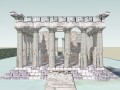 雅典娜神殿sketchup模型