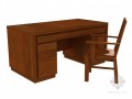 木质书桌3D模型下载