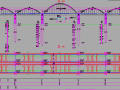 陕西渭河主桥(3x68+92+3x68)m下承式钢管系杆拱桥设计图133张CAD
