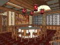 中式宴会厅sketchup模型下载