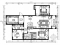 [青岛]原创精品新中式风格三居室样板间CAD装修施工图（含方案）