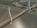 双塔五跨连续钢桁梁斜拉桥工程施工动画演示（23分钟 画面高清）