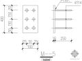 某管道预埋铁节点构造详图（2）