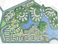 [广州]滨水住宅区景观规划设计总平面图