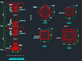 混凝土柱加固节点大样图（碳纤维加固/粘钢加固/增大截面加固）