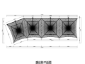 4个连体吊伞膜结构工程施工图（PDF，17张）