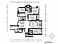 [北京]简单线条禅意风格大户型住宅CAD施工图（含效果图）