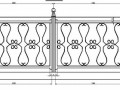 桥梁不锈钢栏杆大样图