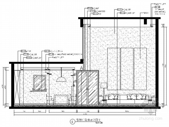 [山东]三层现代风格别墅室内装修施工图(含实景效果图)