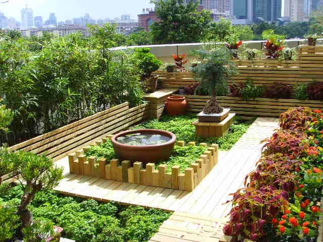 [分享]屋顶上的园林——屋顶花园景观设计及施工