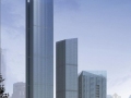 [深圳]超高层玻璃幕墙体系简洁新颖商务综合楼建筑设计方案文本
