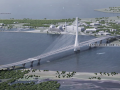台湾淡江大桥设计施工模拟动画