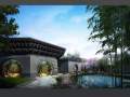 中国庭院式居住区园林建筑模型（3dmax）