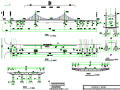 简支自锚式独塔双塔悬索桥及吊桥CAD设计图纸（共14座桥）