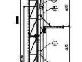 爬架提升机构框架立面图