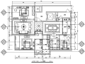 [内蒙古]低奢风格平层三居室样板房设计施工图（附效果图）