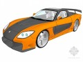 马自达跑车SketchUp模型下载