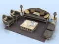 欧式精美沙发3D模型下载