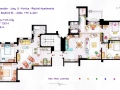 从《老友记》到《生活大爆炸》：13个知名电视剧集中的室内平面图