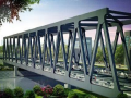 大跨度钢桁架桥梁的结构设计