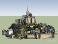 圣米歇尔山城堡SketchUp模型下载