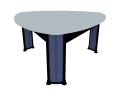 简单会议桌3D模型下载