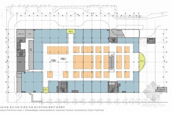 [上海]现代时尚百货商场室内空间规划方案