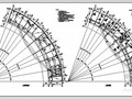 某弧形框架办公楼结构设计图