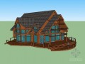 休闲木屋sketchup建筑模型