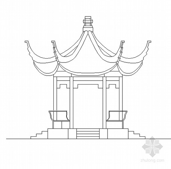 八角亭施工详图