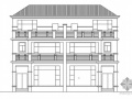 某三层F型别墅建筑方案图