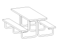 bim软件应用-族文件-桌子带凳子