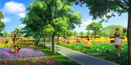 景观花田效果图