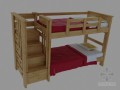 双层儿童床3D模型下载