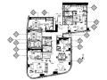 [北京]现代简约住宅3居室样板间室内设计施工图