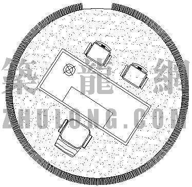 分享办公桌cad平面图纸资料下载