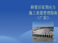 桥梁后张预应力施工质量管理指南（广东）