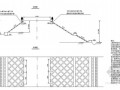 路桥交通防护工程片石花格草皮护坡设计节点详图设计