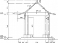 仿古四角亭及景观长廊结构施工图