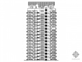 [温州]某拆迁安置项目1#十六层塔式住宅楼建筑施工图（一梯三户、顶层复式）