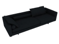 黑色沙发3D模型下载