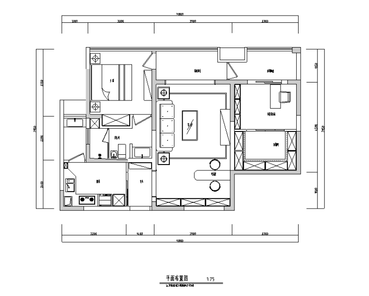 关键词:        二居室住宅设计施工图住宅设计施工图室内空间设计