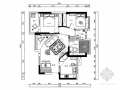 精品托斯卡纳地知名地产风格三居室装修室内设计施工图（含效果）