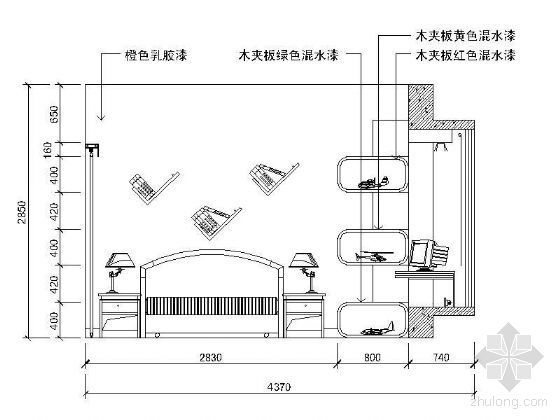 11个儿童房立面图