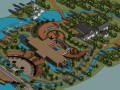 环岛公园景观设计（SU模型）