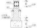 某砖砌大放脚条基500节点构造详图