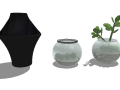 [SU模型]500个室内植物盆栽|花瓶摆件|SU模型合集（2）