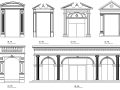  欧式构件cad大样图（门套、窗套、线板系列）